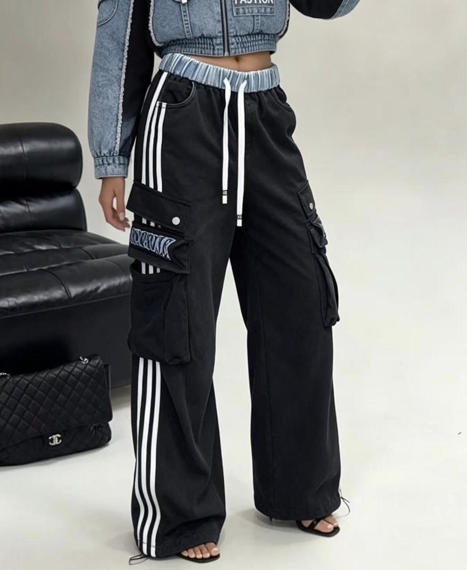 Spodnie damskie La’Parte w stylu streetwear