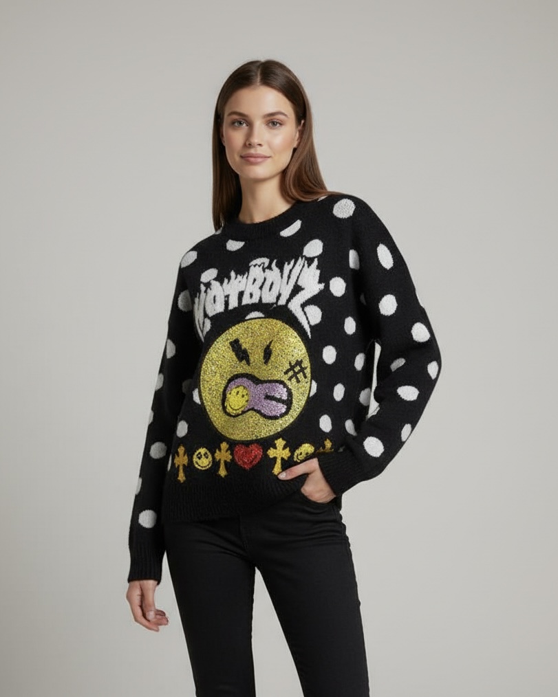 Sweter z emoti
