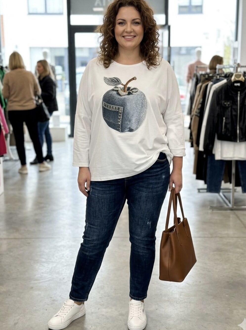 Bluzka jabłko ( plus size )